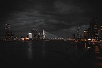 Rotterdam skyline with Erasmus Bridge