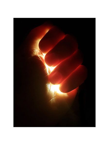 Handful of light by Han Overgaauw