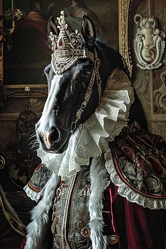 Majestueus paard in barokstijl