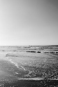 Surfen in zwart-wit van Bethany Young Photography