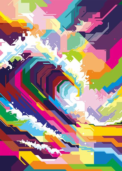 SEA WAVE WPAP by Taufan Heriyansyah