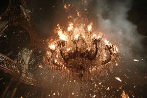 Palast in Flammen