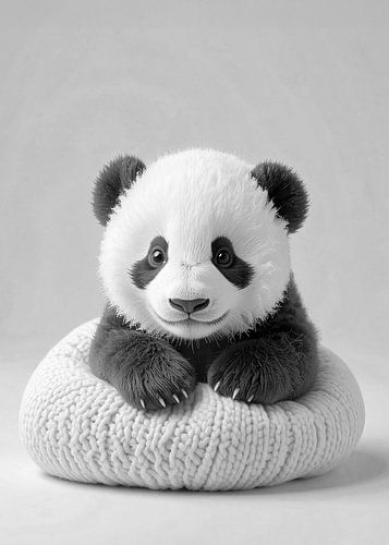 Zwart wit panda...
