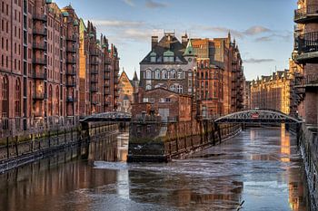 Hamburg - Gedempte burcht in de Speicherstadt