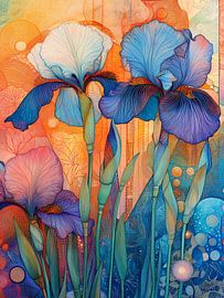 Goldglühende Schwertlilien