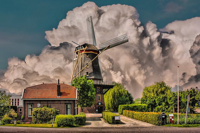 Mill,Arkel, The Netherlands by Maarten Kost