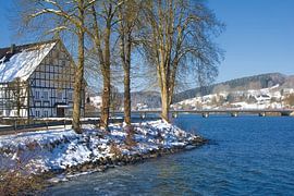 Lister Reservoir in the Sauerland-Rothaargebirge Nature Park,NRW,Germany by Peter Eckert