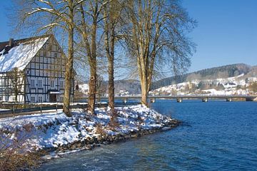 Lister Reservoir in the Sauerland-Rothaargebirge Nature Park,NRW,Germany