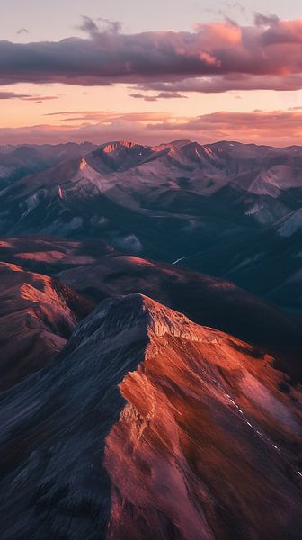 Fascinerende natuurlijke landschappen, vogelperspectief van fernlichtsicht