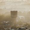Château d'eau lauwerhof au-dessus d'Utrecht brumeux sur JoepZ