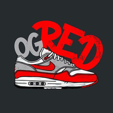 Nike Air Max 1 "OG Red" van Pim Haring