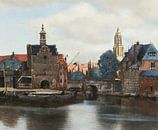 Ansicht von Delft (Ausschnitt), Johannes Vermeer von Details der Meister Miniaturansicht