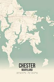 Vintage map of Chester (Maryland), USA. by Prints of Place