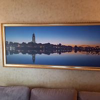 Kundenfoto: Morgenlicht der Skyline von Deventer von Tom Smit, auf leinwand