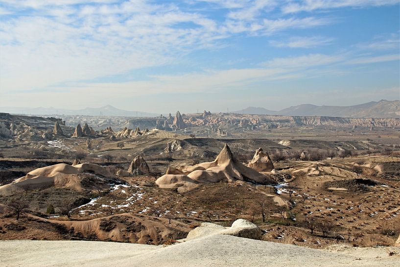 Cappadocie/ Capadocie/ Capadocia/ Cappadocia Turkije puntig  zandlandschap van Paul Franke
