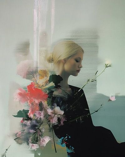 Vintage-Collage "Blumen"