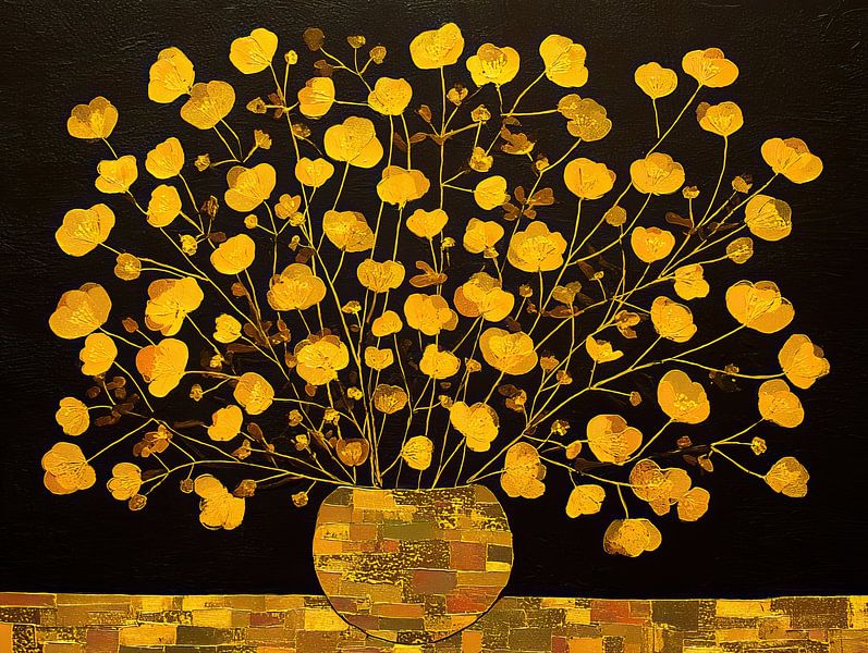 Gelbe Blumen von Blumen Studio