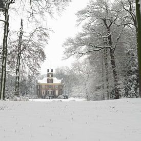 Oldenaller Schloss im Schnee von Felix Sedney