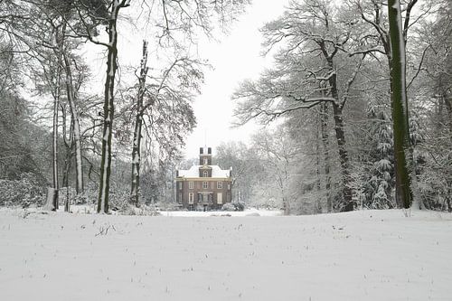 Kasteel Oldenaller in de sneeuw van Felix Sedney