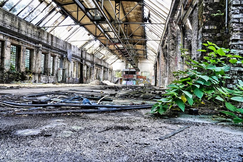 Eine alte Maschinenhalle von HGU Foto