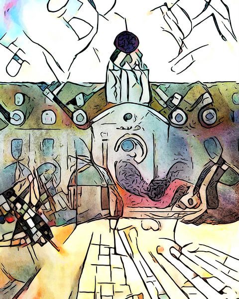 Kandinsky meets Binz, motif 4 by zam art