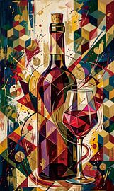 wine abstrak geometry by ANAS BURHANUDIN