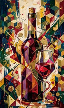 wine abstrak geometry