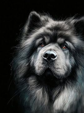 Chow-Chow Hund Portrait #Hund von JBJart Justyna Jaszke
