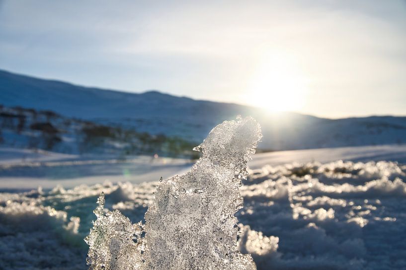 Haute montagne norvégienne, montagnes et paysages enneigés par Martin Köbsch