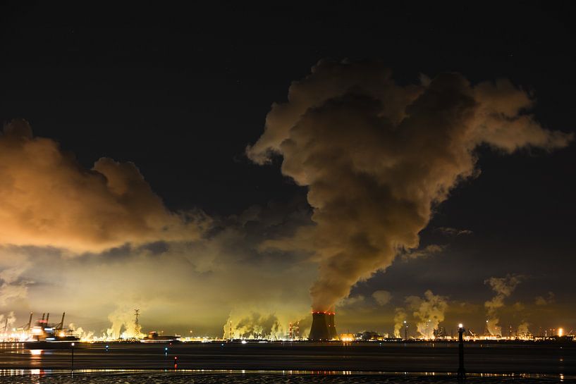 Skyline van de haven van Antwerpen par Francesco Faes