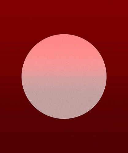 Goldener Mond in warmen Farben von Mad Dog Art