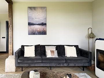 Customer photo: Bird Landscape Painting by ComfortQ