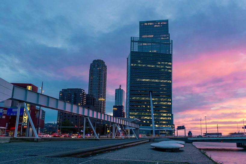 Sunset Rotterdam by Inge van der Stoep