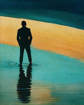 Contemplatief gedachtenportret van Jan Keteleer (JanKé): Een reis voorbij het canvas