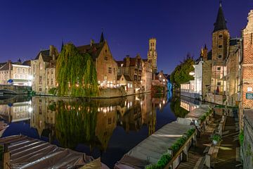 The Bleu House by night, Bruges by Gea Gaetani d'Aragona