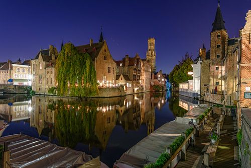 Het Bleu-huis 's nachts, Brugge