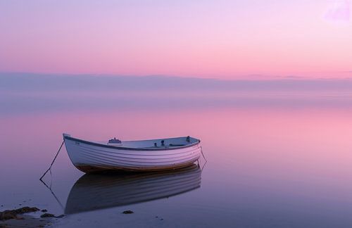 Boat at sunrise
