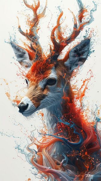 alcohol inkt - hert van Gelissen Artworks