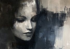 Porträt einer Frau von Abstraktes Gemälde