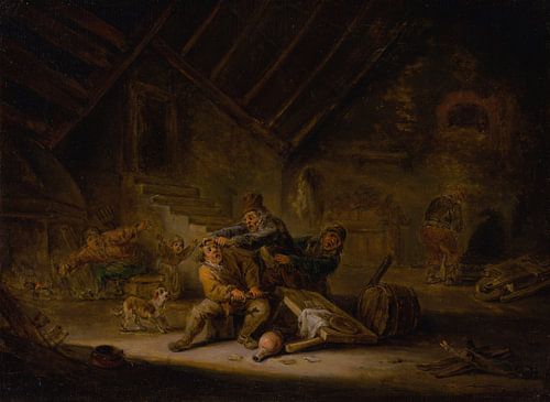 Card-Players Fighting, Adriaen van Ostade