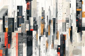 Abstract city by Poster Art Shop