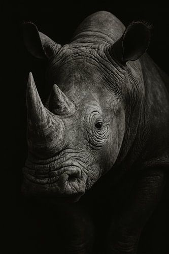 Rhinocéros en Clair-Obscur