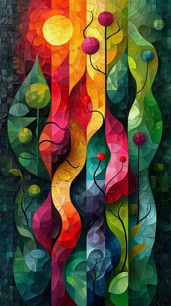 Colourful Vines by Amanda Moore