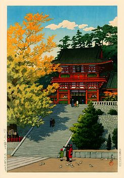 Tsuruokahachimangu von Kawase Hasui