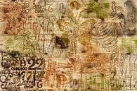 Muze, collage op hout van Rietje Bulthuis thumbnail