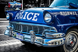 Police Car Retro by Armen Sarkissian