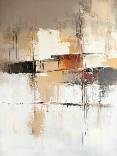 Abstract Beige | Beige Formen von Moderne Kollektion