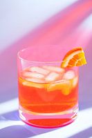boisson abstraite à l'orange