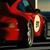 Peinture de la Porsche 911 Racing Car sur Frank Daske | Foto & Design