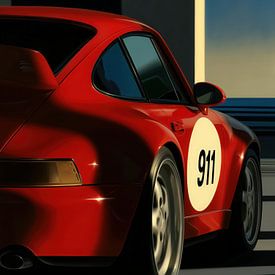 Porsche 911 Racing Car Malerei von Frank Daske | Foto & Design